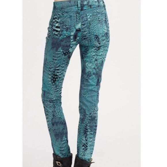 NWT Rag & Bone Peacock Print Legging jeans - Picture 11 of 11